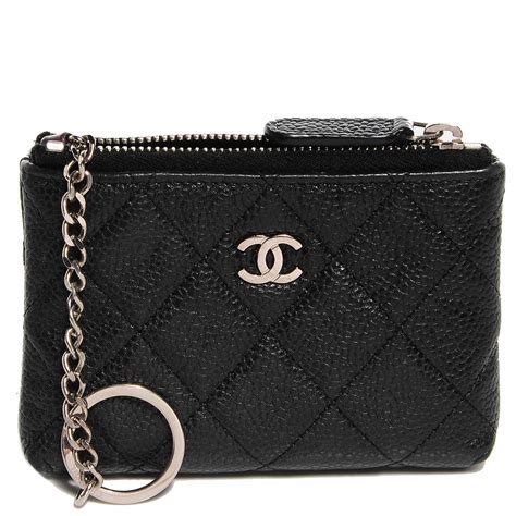 chanel key pouch wallet|chanel zipped key holder.